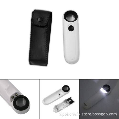 HD 40X Hand-Held Magnifying Glass For Fix Cell Phone Motherboard